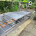 Large Built In Three Bay Stainless Steel Barbecue Plus Asado