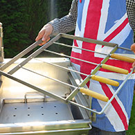 Kebab Rack for Barrel Barbecue 4