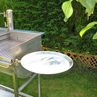 Shallow Tray for Barrel Barbecue 1 - Can be used instead of 'Side Trays' 2