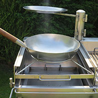 Wok Ring to simply hold a wok for the Barrel Barbecue 1