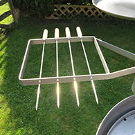 Swivelling Kebab Rack for the Ikon Barbecue 1