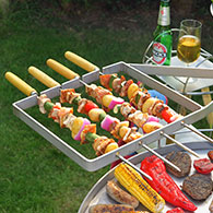 Swivelling Kebab Rack for the Ikon Barbecue 3