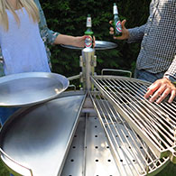 The Standard Ikon barbecue comes with two swivelling grills. - Can you manage another? 2/2